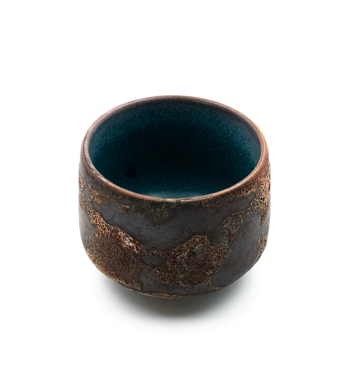 Stone Flower Beizi 040, high angle showing the interior glaze
