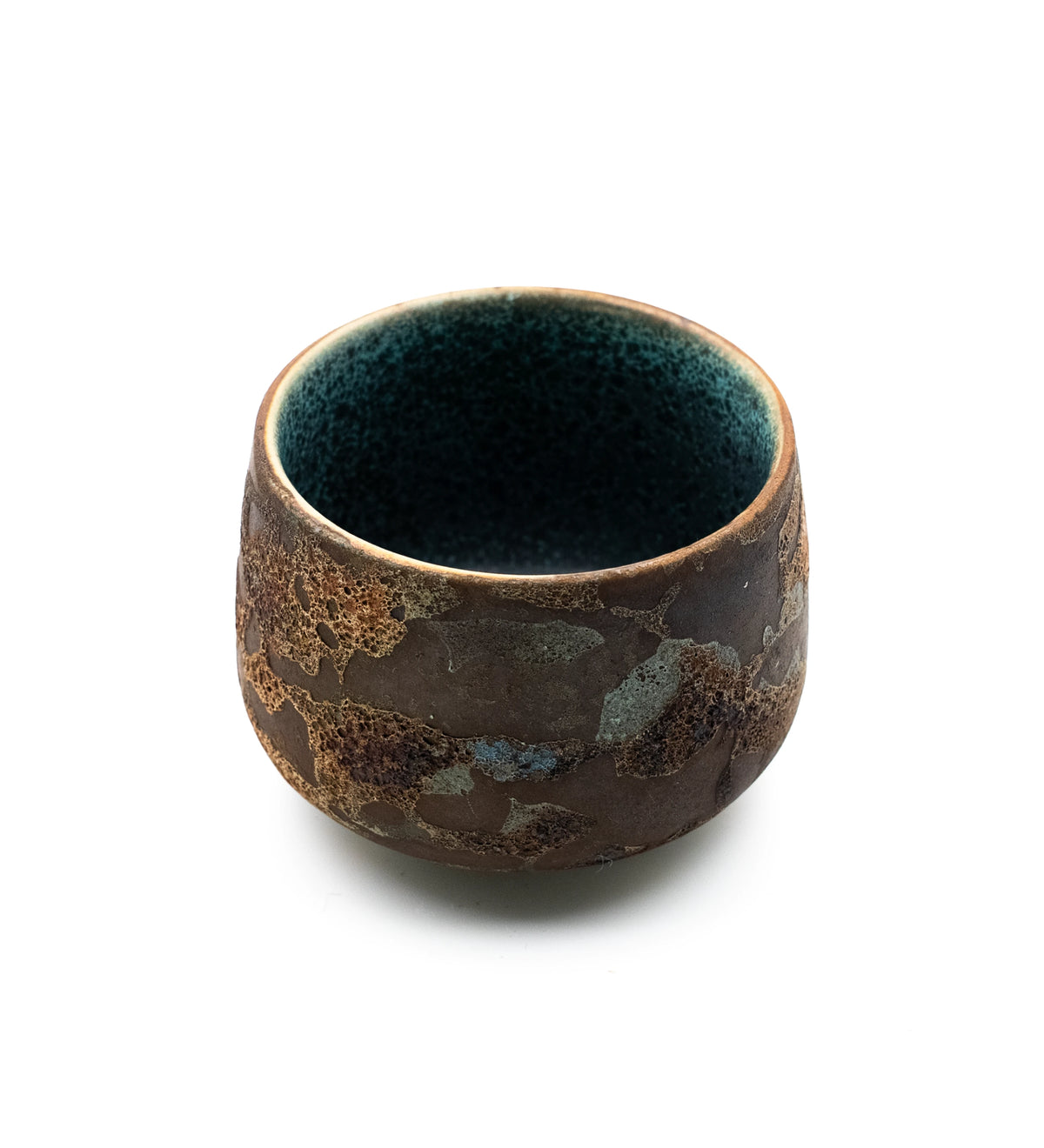 Stone Flower Beizi 044, high angle showing the interior glaze