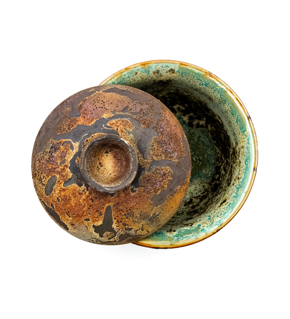 Stone Flower Gaiwan 015, top-down view of the interior