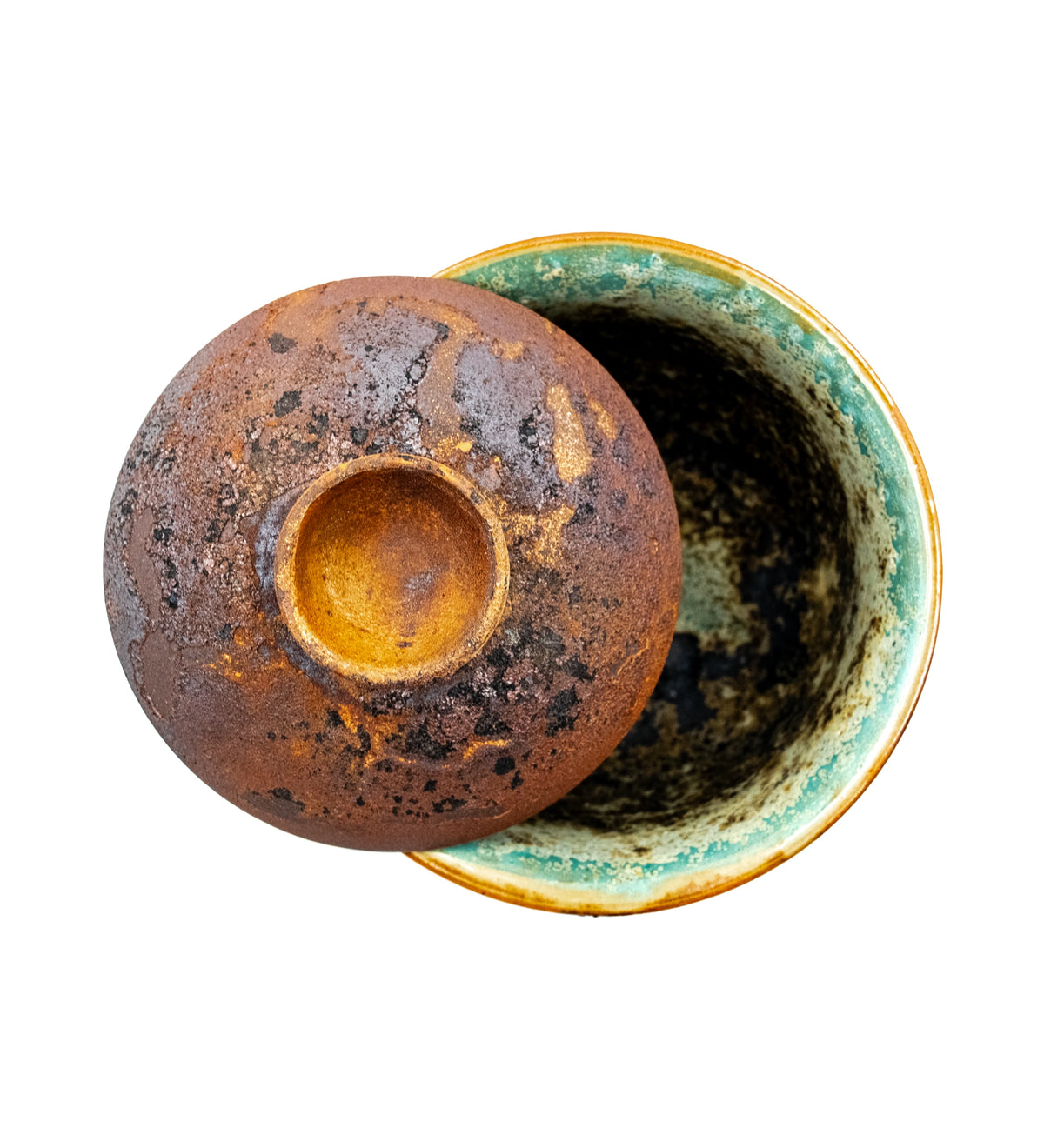 Stone Flower Gaiwan 016, top-down view of the interior