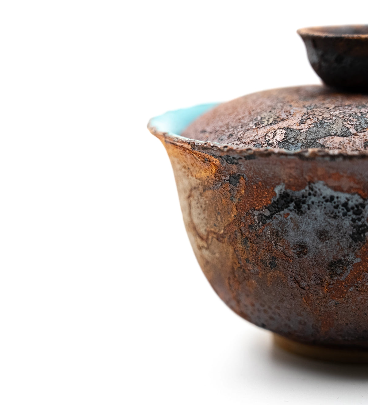 Stone Flower Gaiwan 017, close-up of the surface