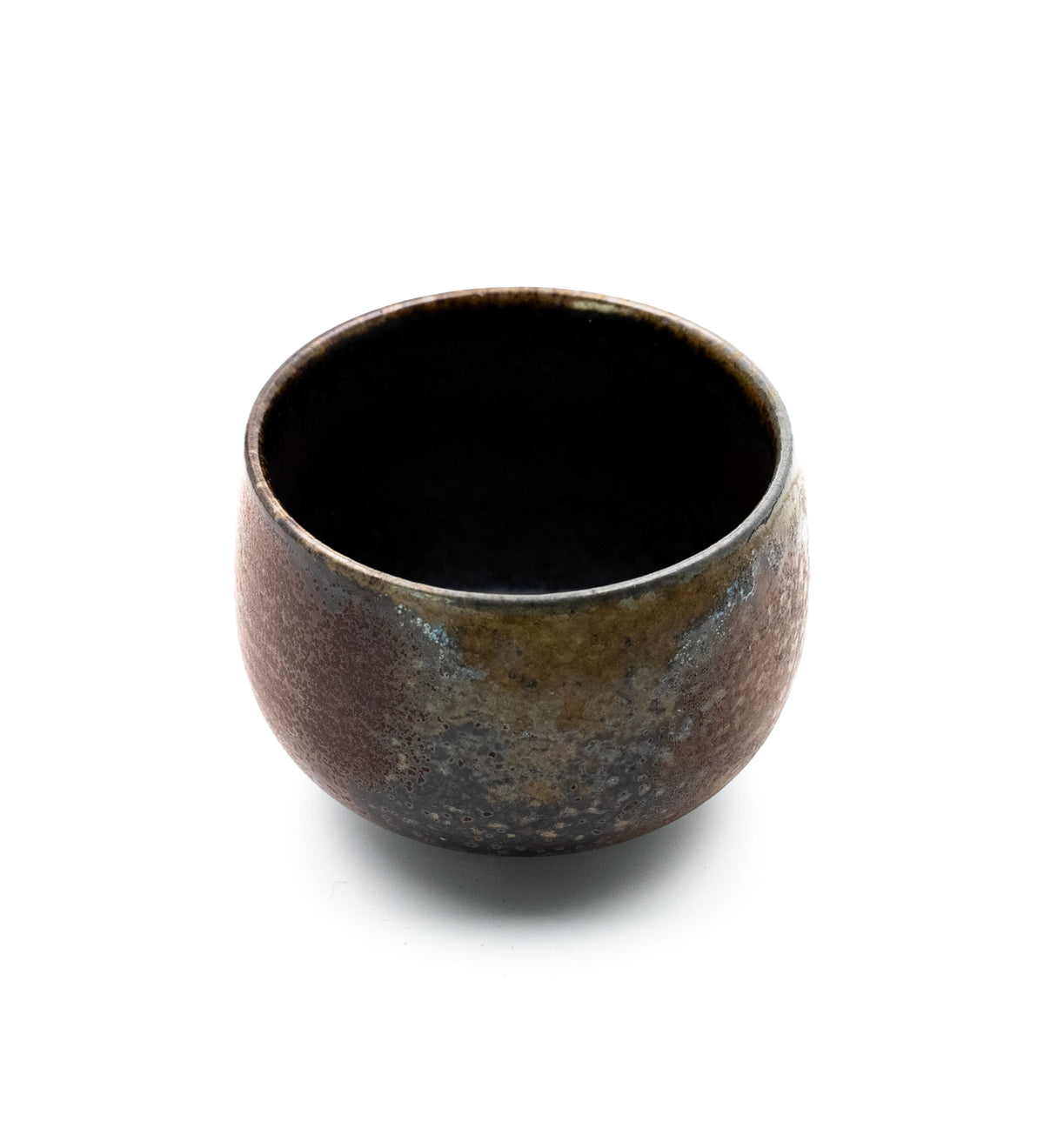 Wood Fire Beizi 045, high angle showing the interior glaze
