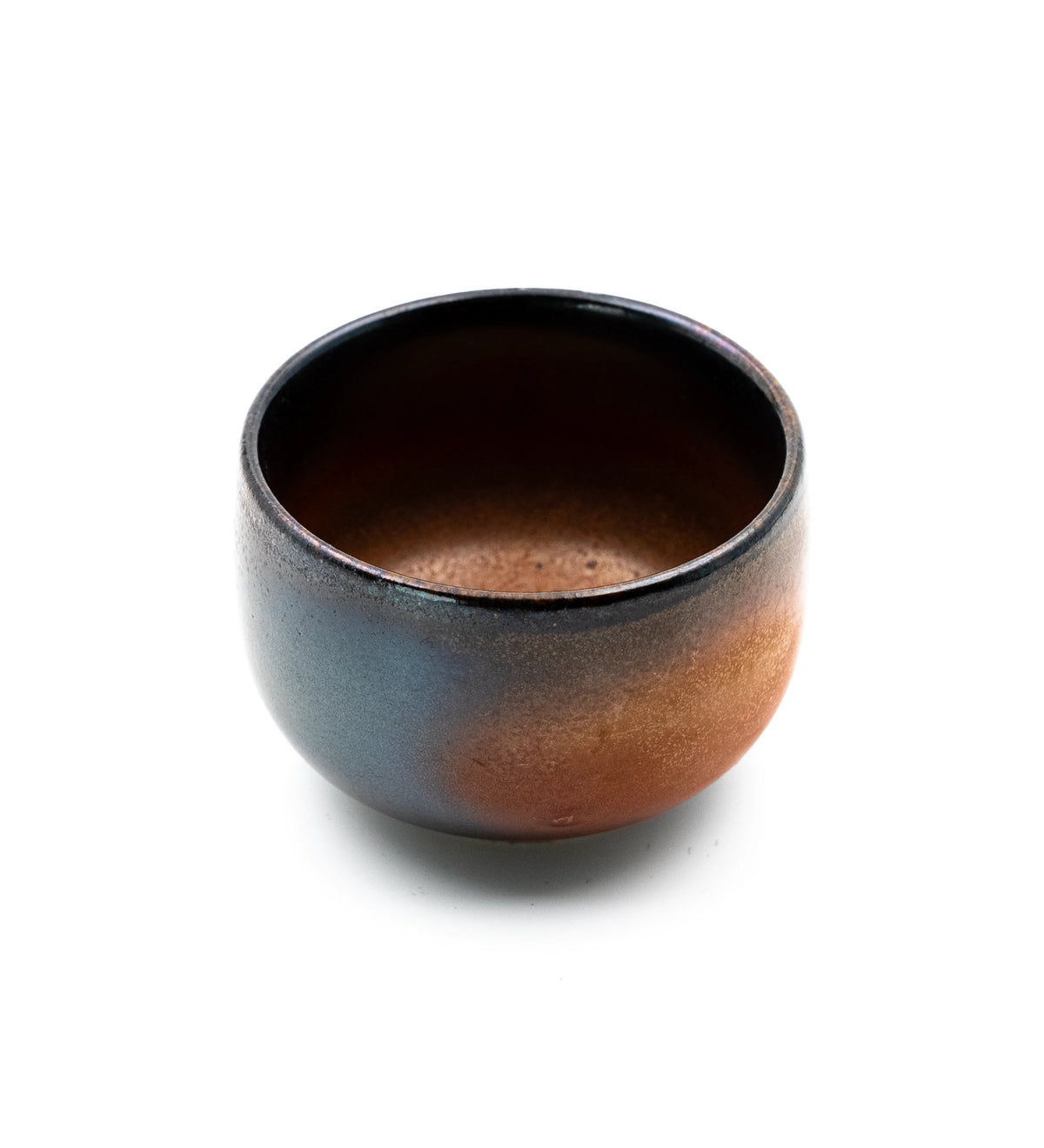 Wood Fire Beizi 048, high angle showing the interior glaze
